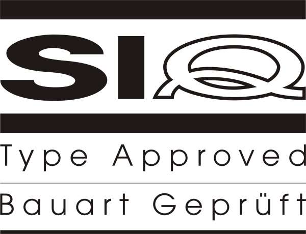 SIQ Type Approved/Bauart Geprüft Certification Mark