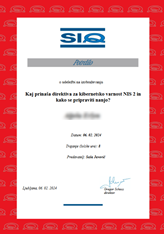 ISO 27001 potrdilo